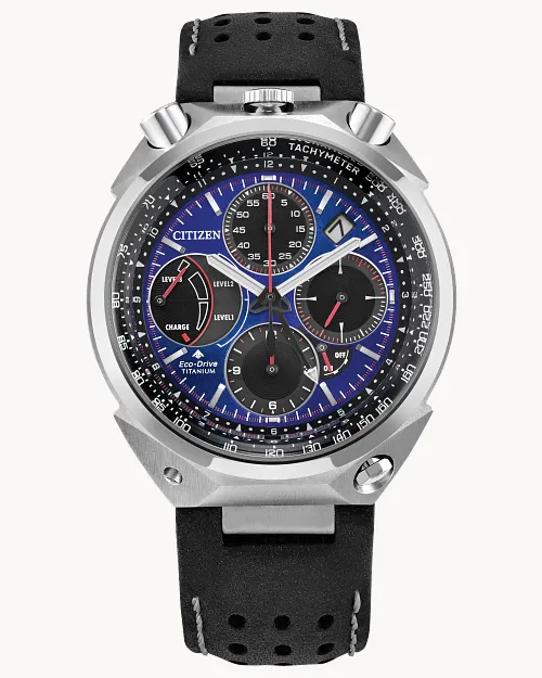 Promaster Tsuno Chrono Racer Blue Dial Leather Strap AV0088-01L Promaster Tsuno Chrono Racer Blue Dial Leather Strap AV0088-01L